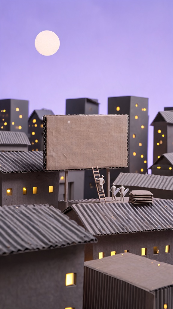 Cardboard city — product motion still