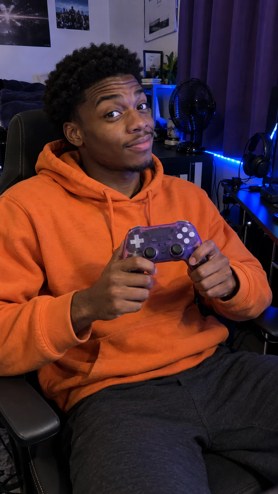 Between-game controller chat template preview