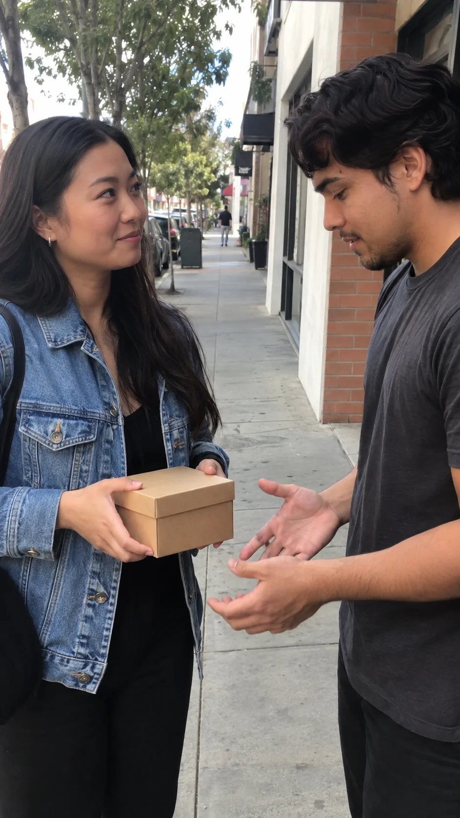 Street-side mystery reveal template preview