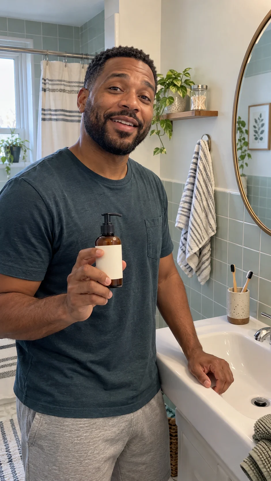 Bathroom care chat template preview