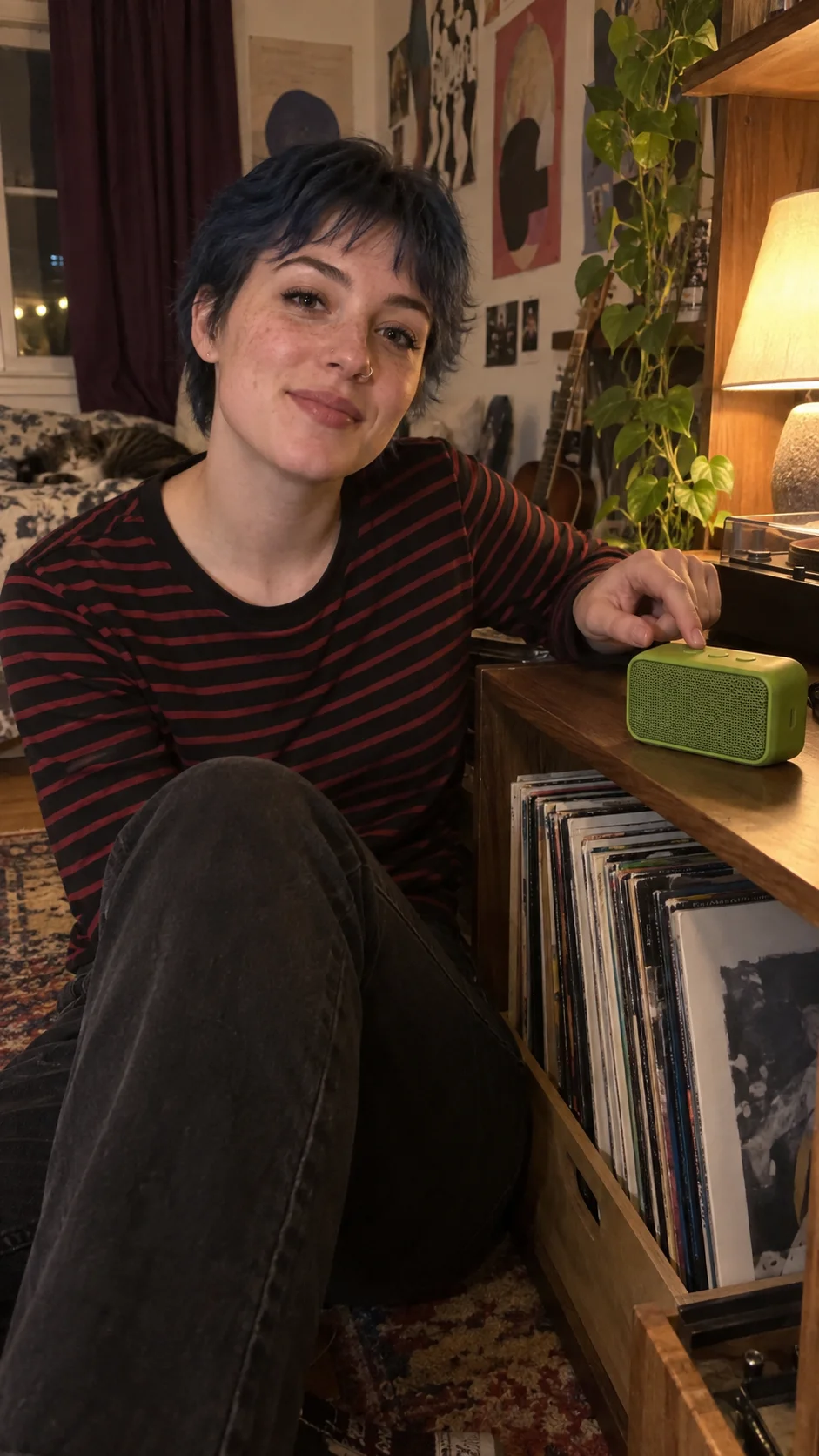 Record corner speaker template preview