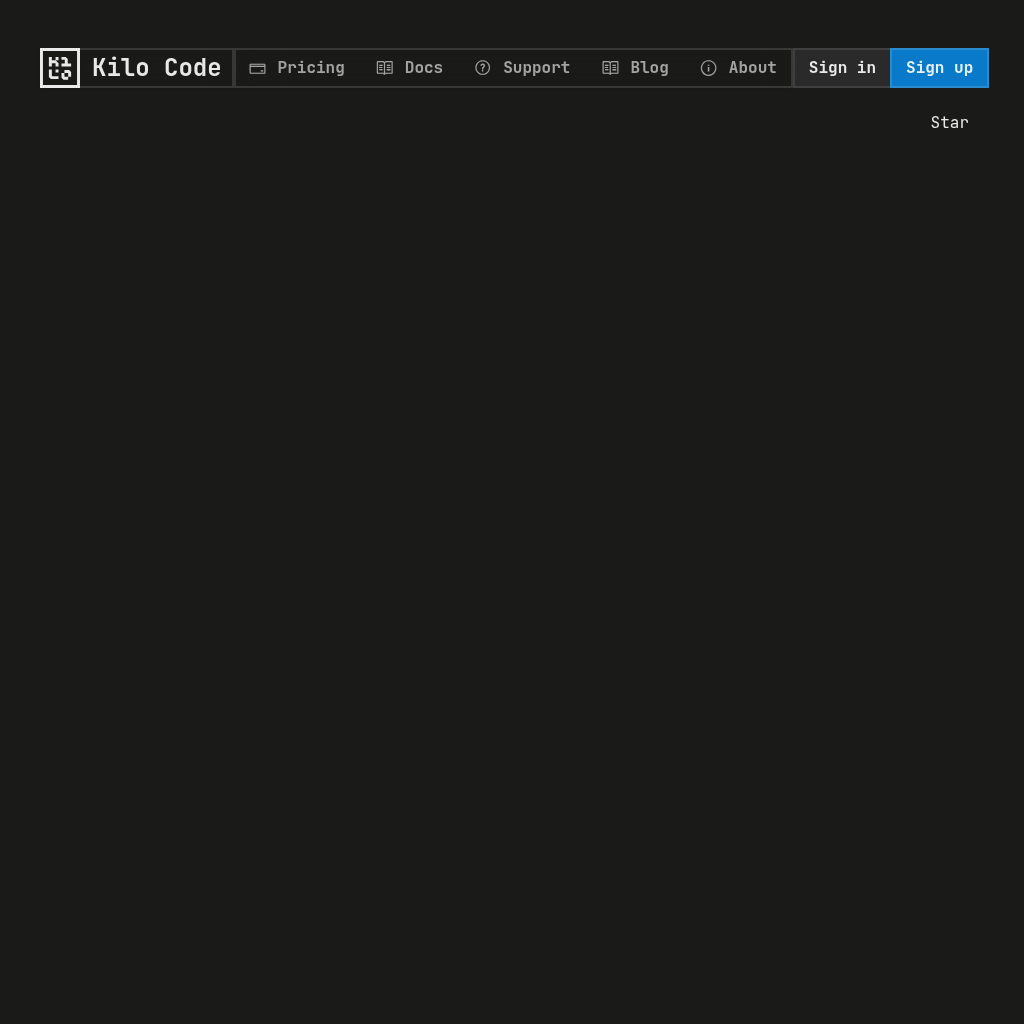 Kilo Code - The best AI coding agent for VS Code and JetBrains