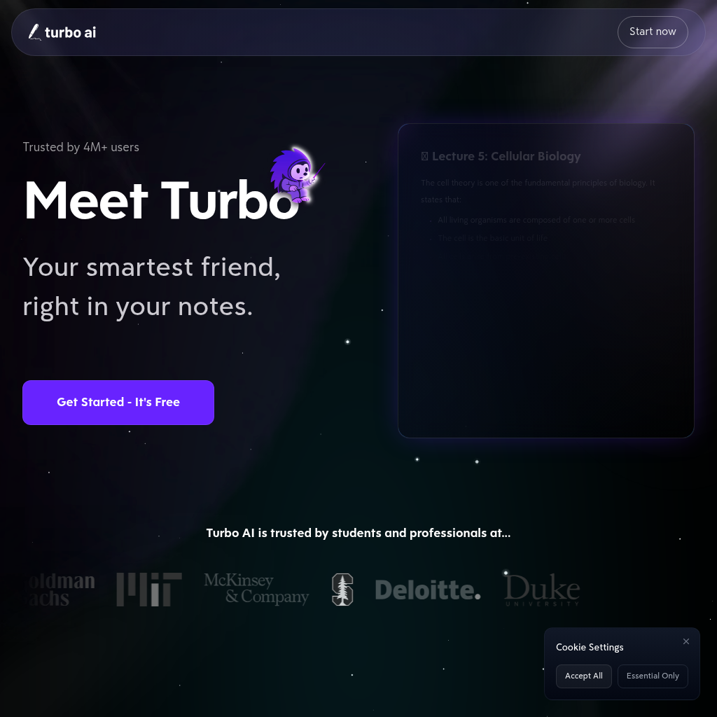 Turbo AI - AI Note Taker & Study Tools