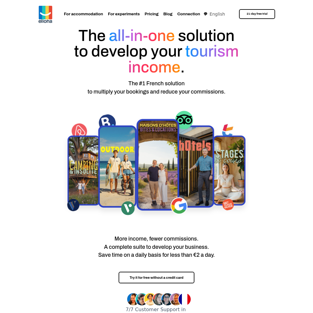 elloha | Multidistribution & direct booking for accommodation and leisure