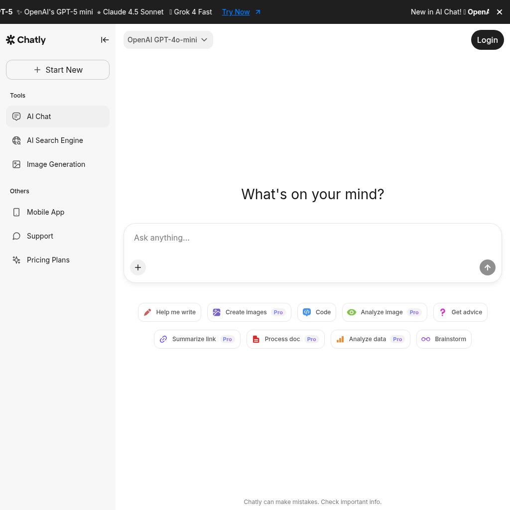 AI Chat, AI Search & AI Image Generation in One Platform