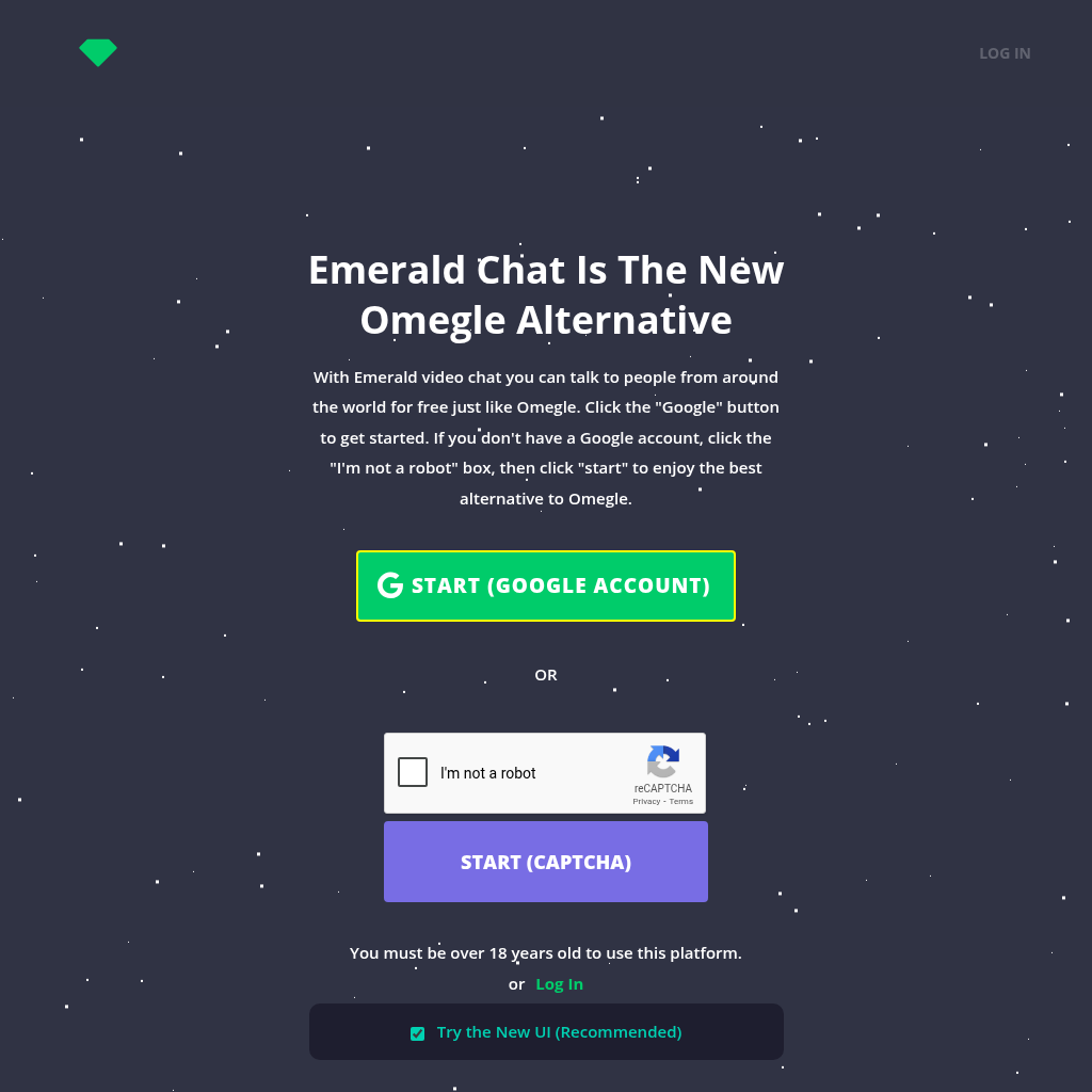 Omegle alternative - Emerald Chat