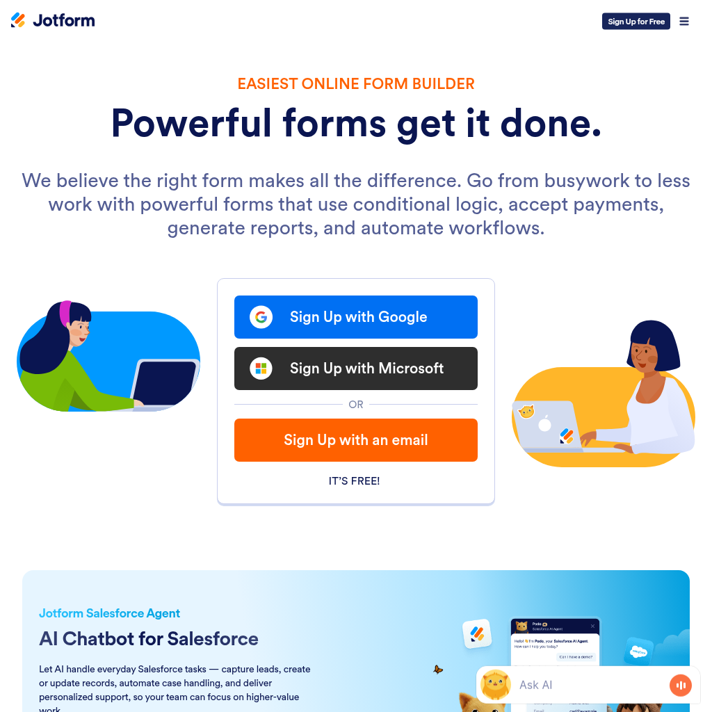 Free Online Form Builder & Form Creator | Jotform