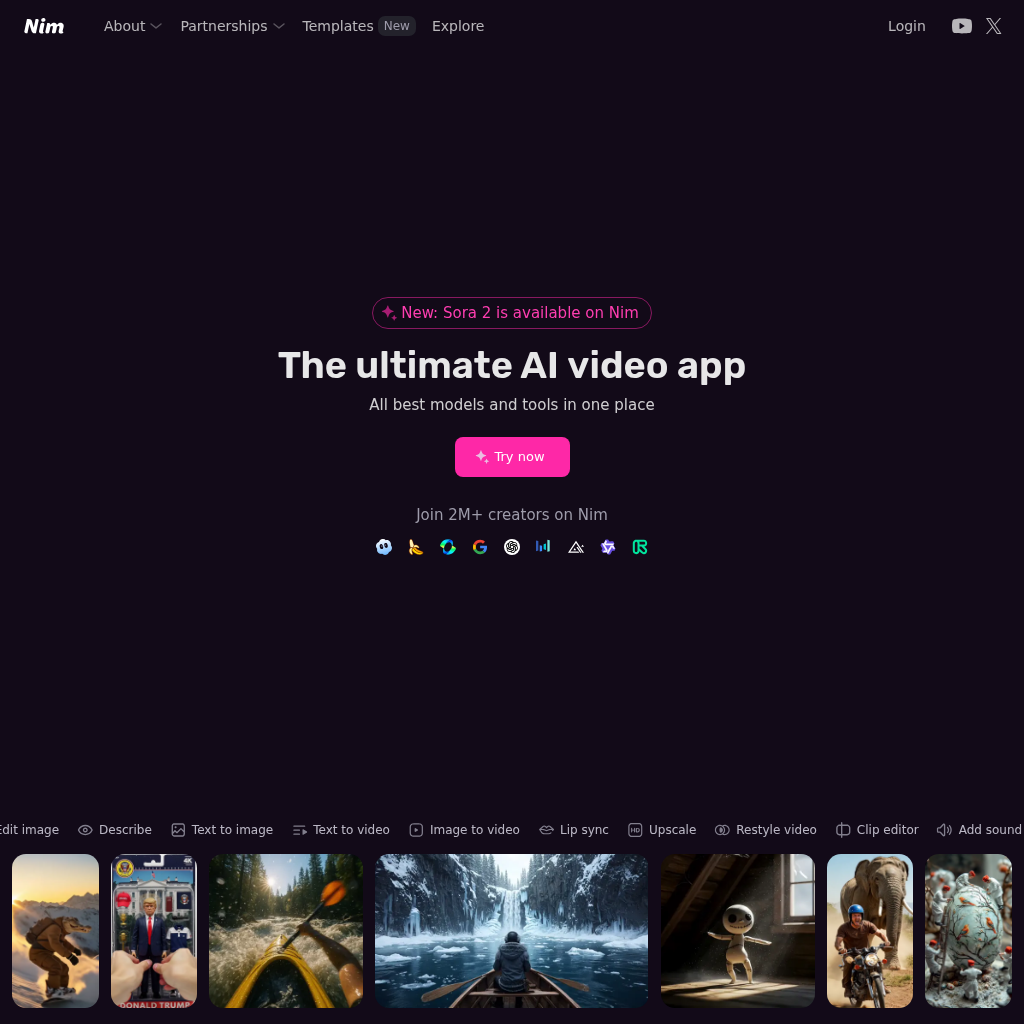 Nim · The ultimate app for AI video production