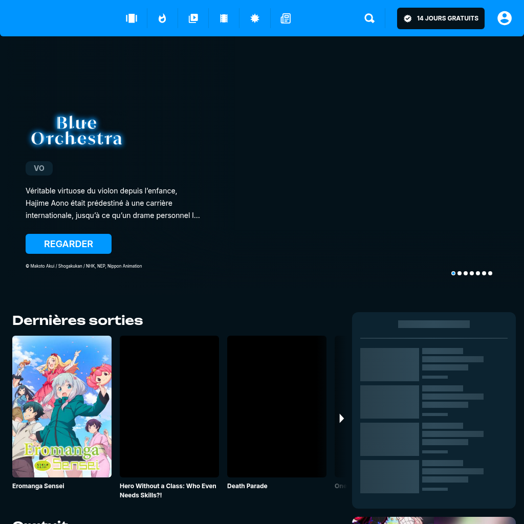 Anime streaming en VOSTFR et VF