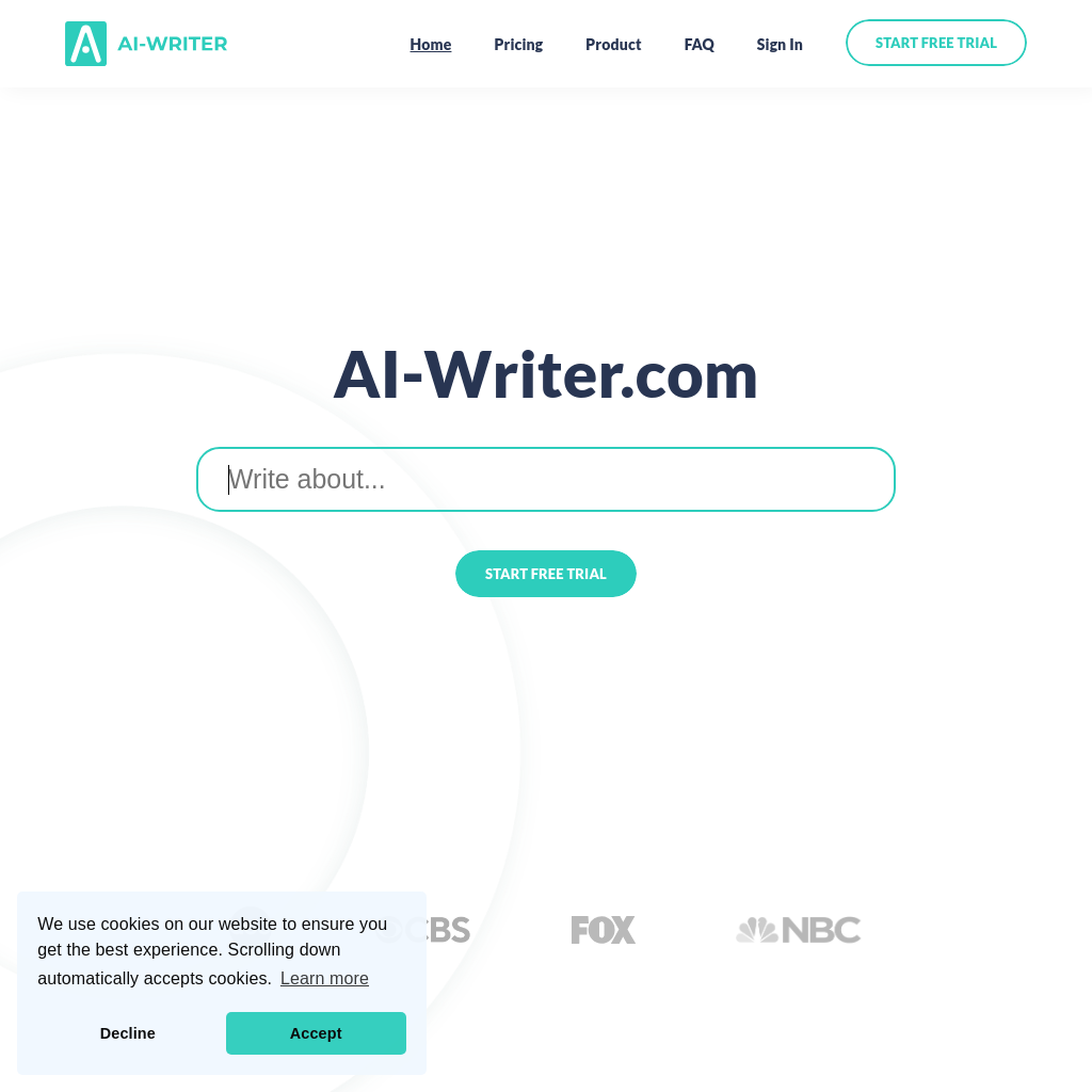 AI-Writer.com™ - The only AI writing platform built to be trusted.