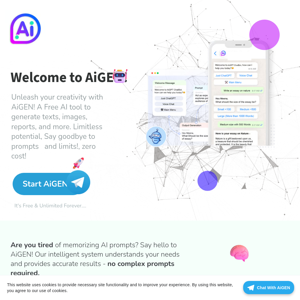 Experience the Power of AI with AiGPT_Free | Free AI | AiGPT