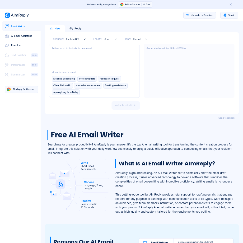 Free AI Email Writer - AImReply