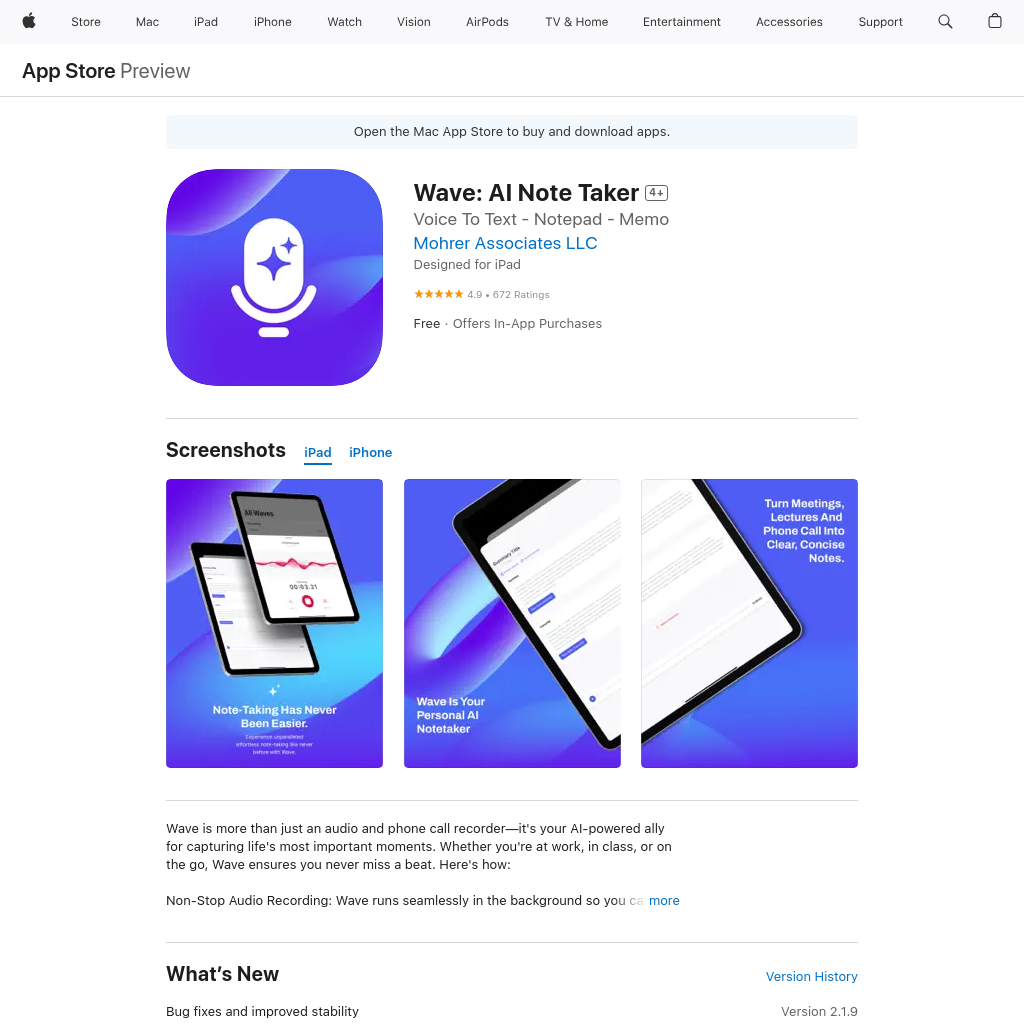 
      ‎Wave: AI Note Taker on the App Store
    