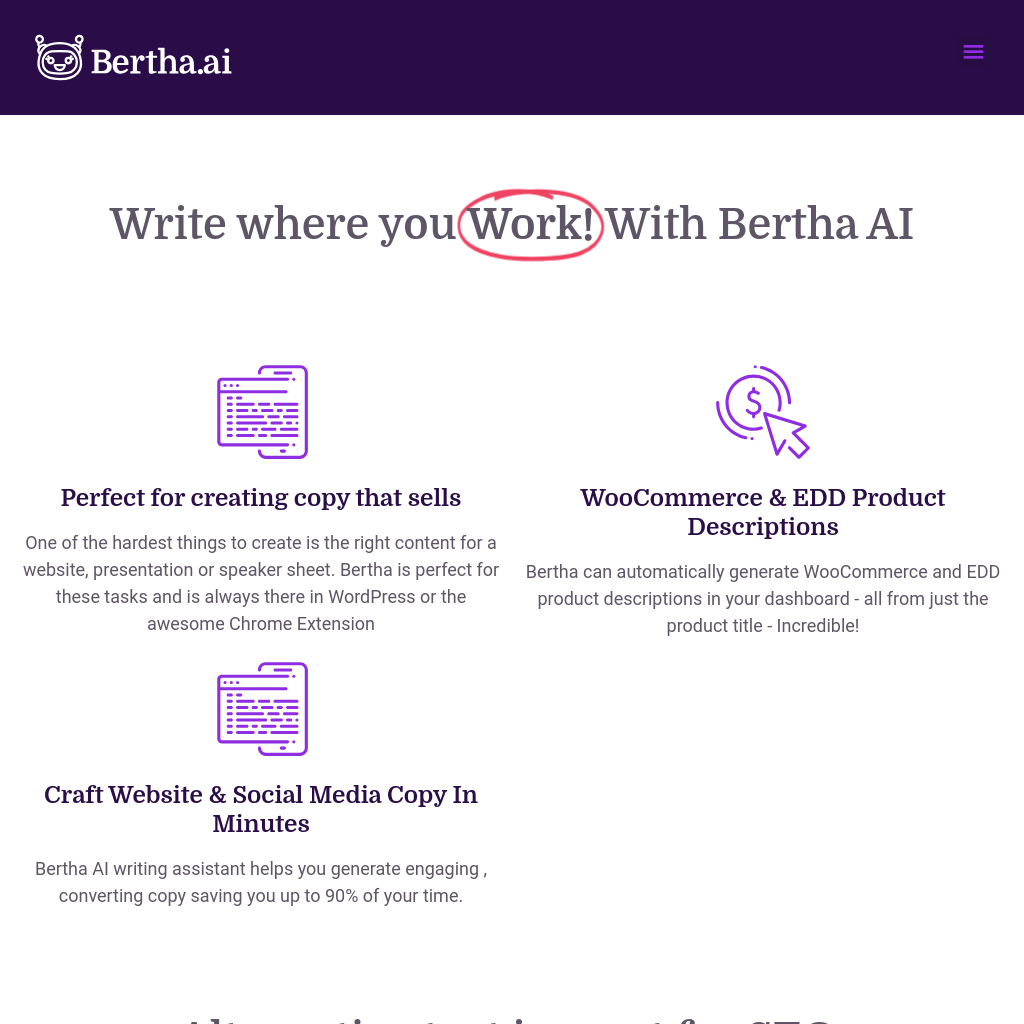 Bertha AI - Bertha AI Co Pilot