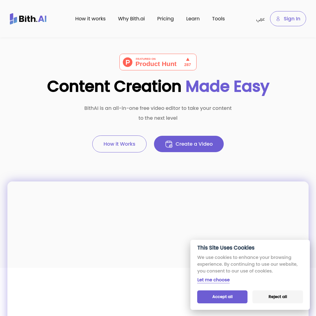 Bith.ai  | Content Creation Made Easy