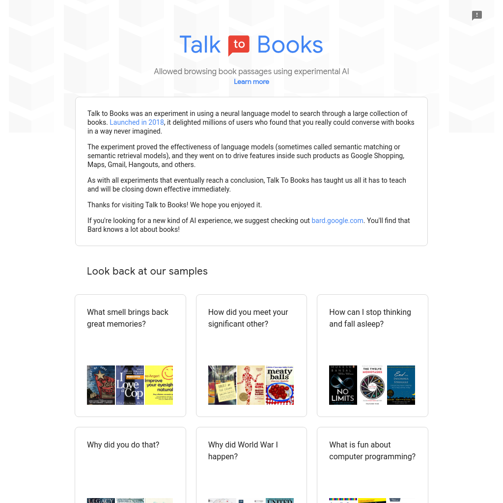 Talk to Books