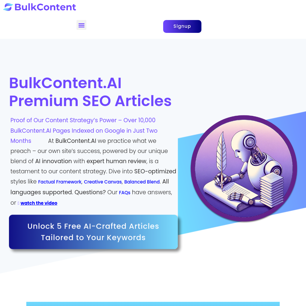 - BulkContent.ai