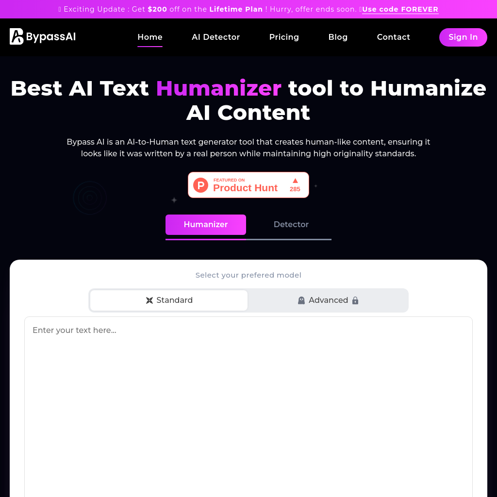 Humanize AI Text | Get 100% Humanize Content | Bypass AI