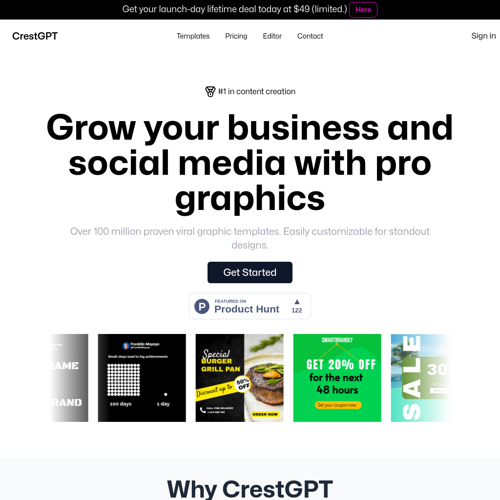 CrestGPT - Grow your social media