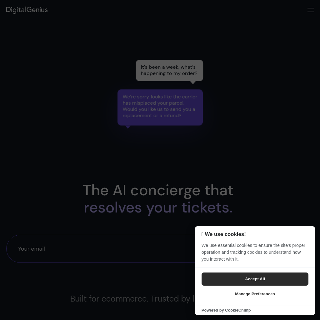 DigitalGenius – The AI concierge built for Ecommerce