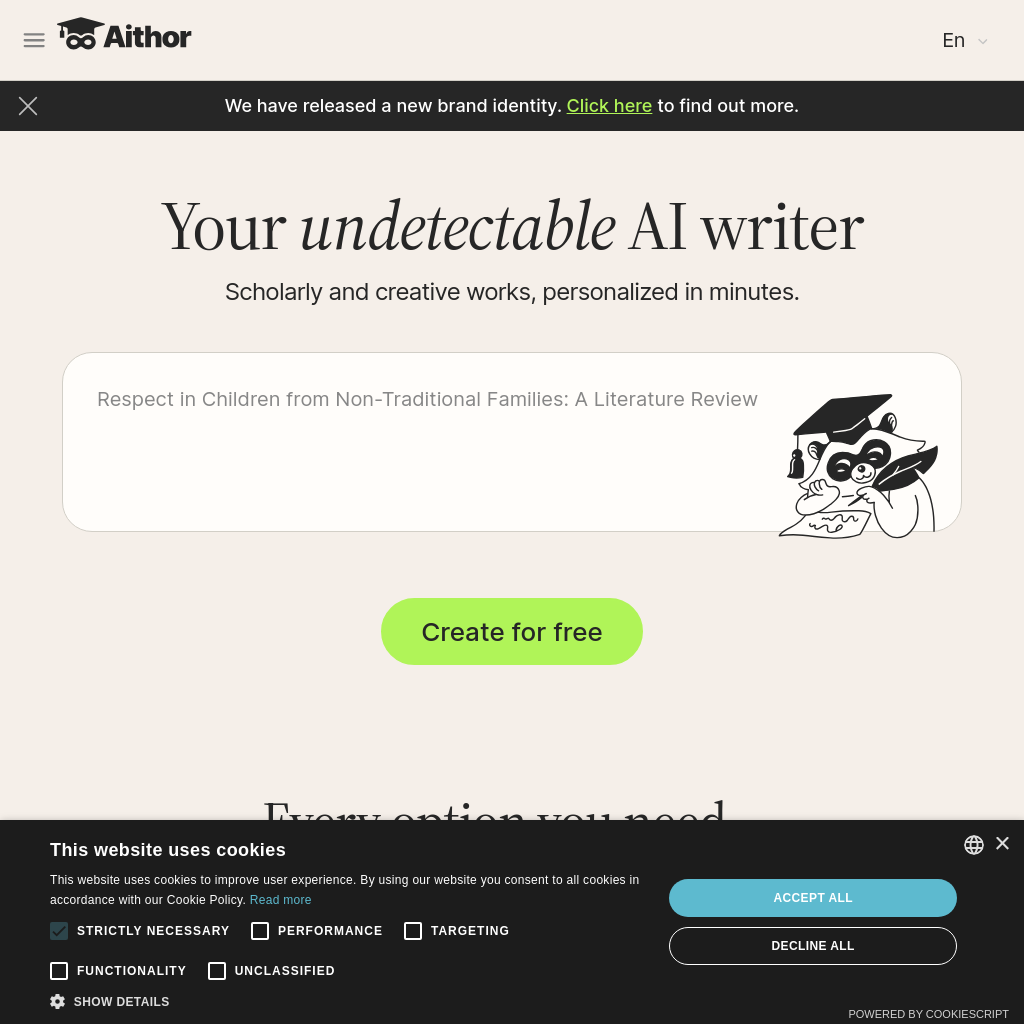 Aithor: Online essay and paper | Writing and paraphrasing tool