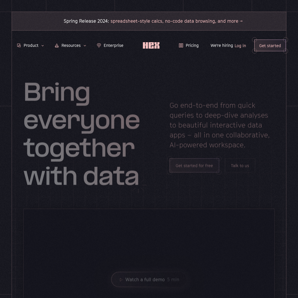 Bring everyone together with data | Hex 