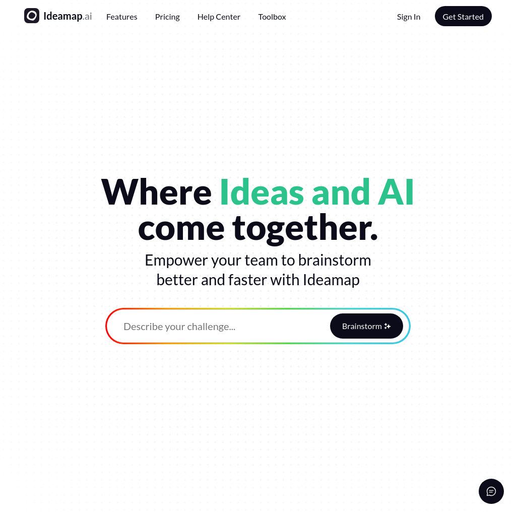 Ideamap | A Better way to Brainstorm with AI