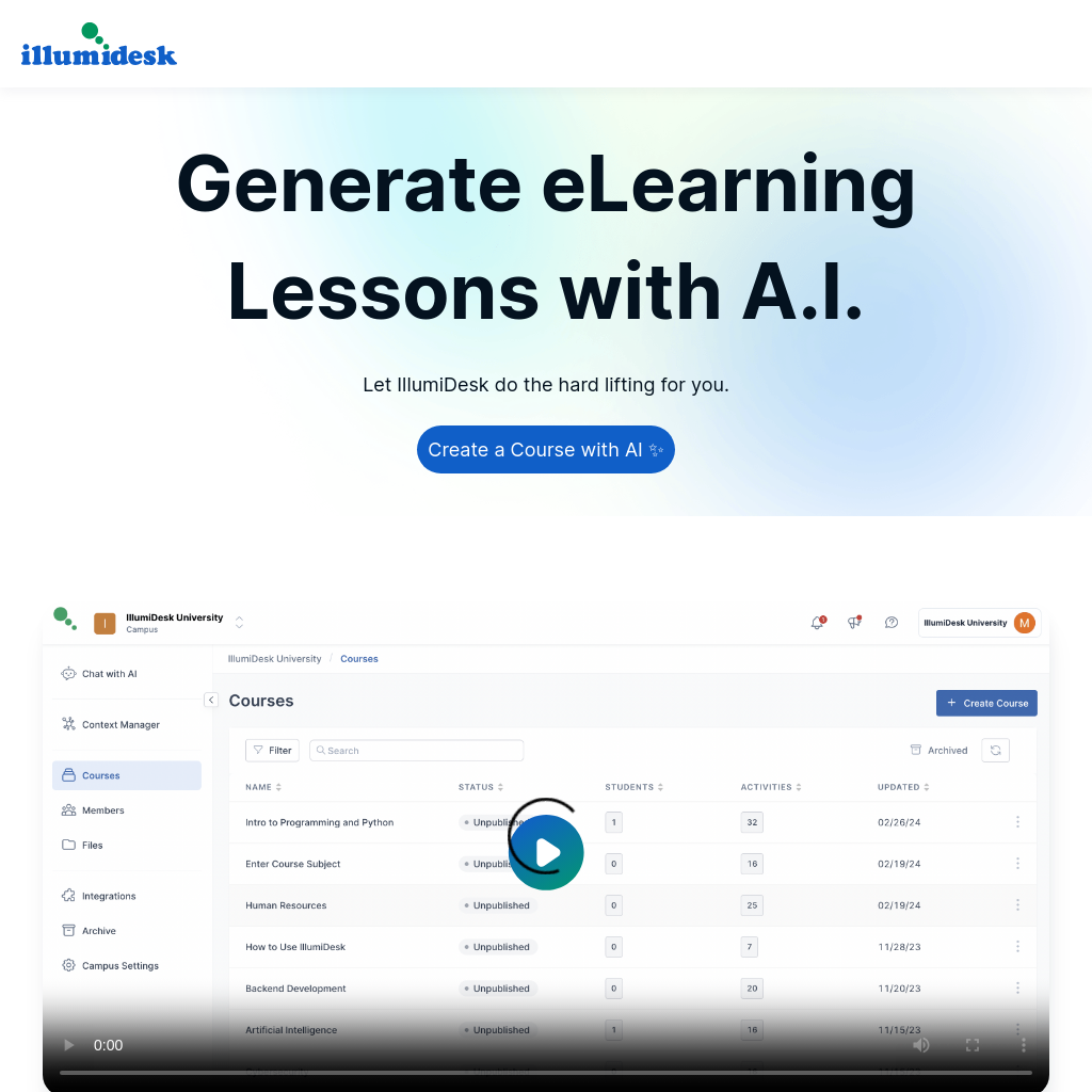 Course with AI