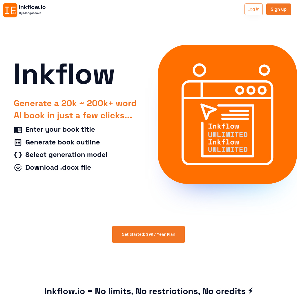 Inkflow | Index | AI Book Generator