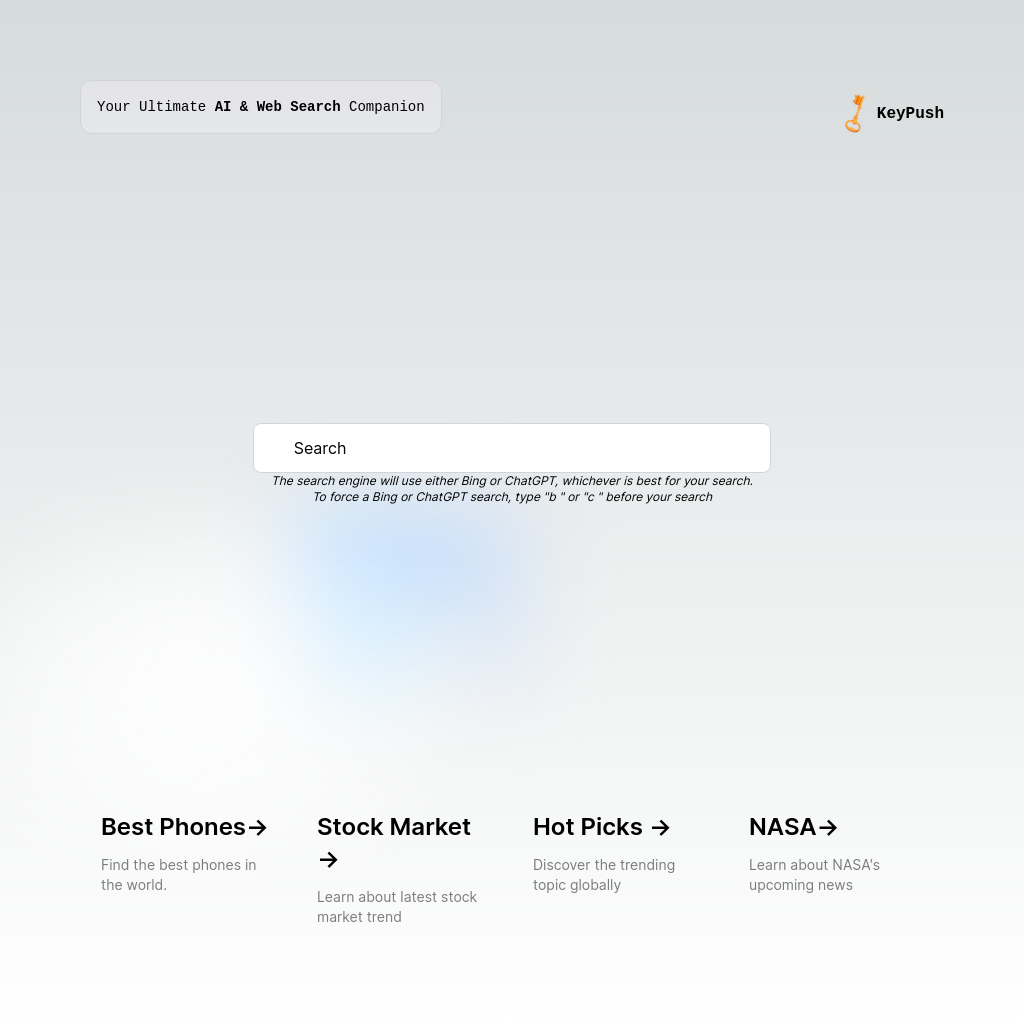 AI Search -  KeyPush