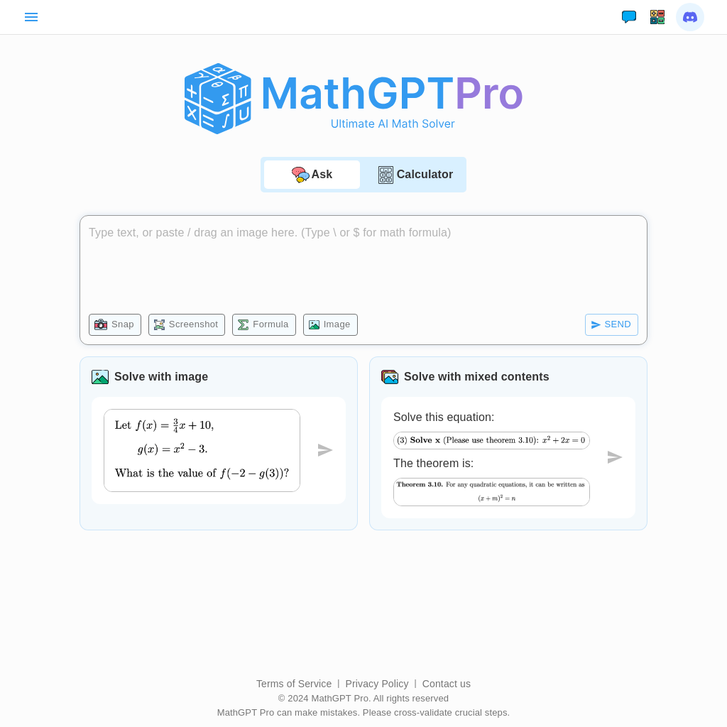 MathGPT | Math AI Solver