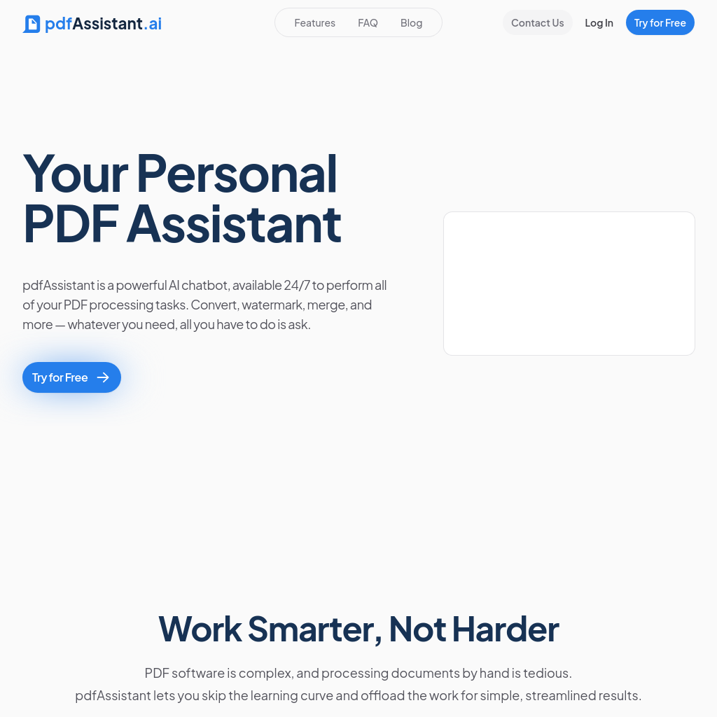 pdfAssistant.ai | Your Personal PDF Assistant