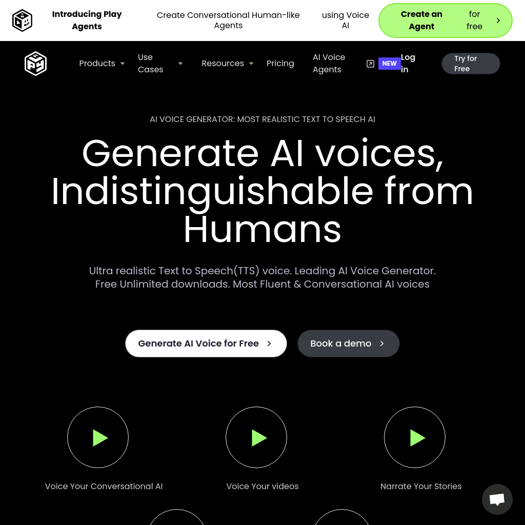 AI Voice Generator: Realistic Text to Speech and AI Voiceover | PlayHT