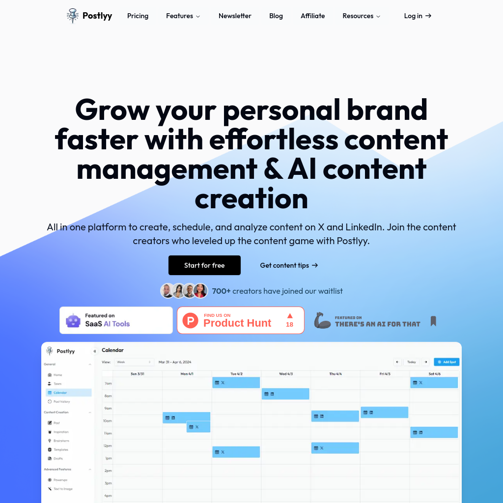 Postlyy: Your Content, Planned, Analyzed & Supercharged.