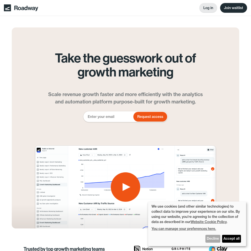 Roadway | Growth Marketing Analytics & Automation Platform