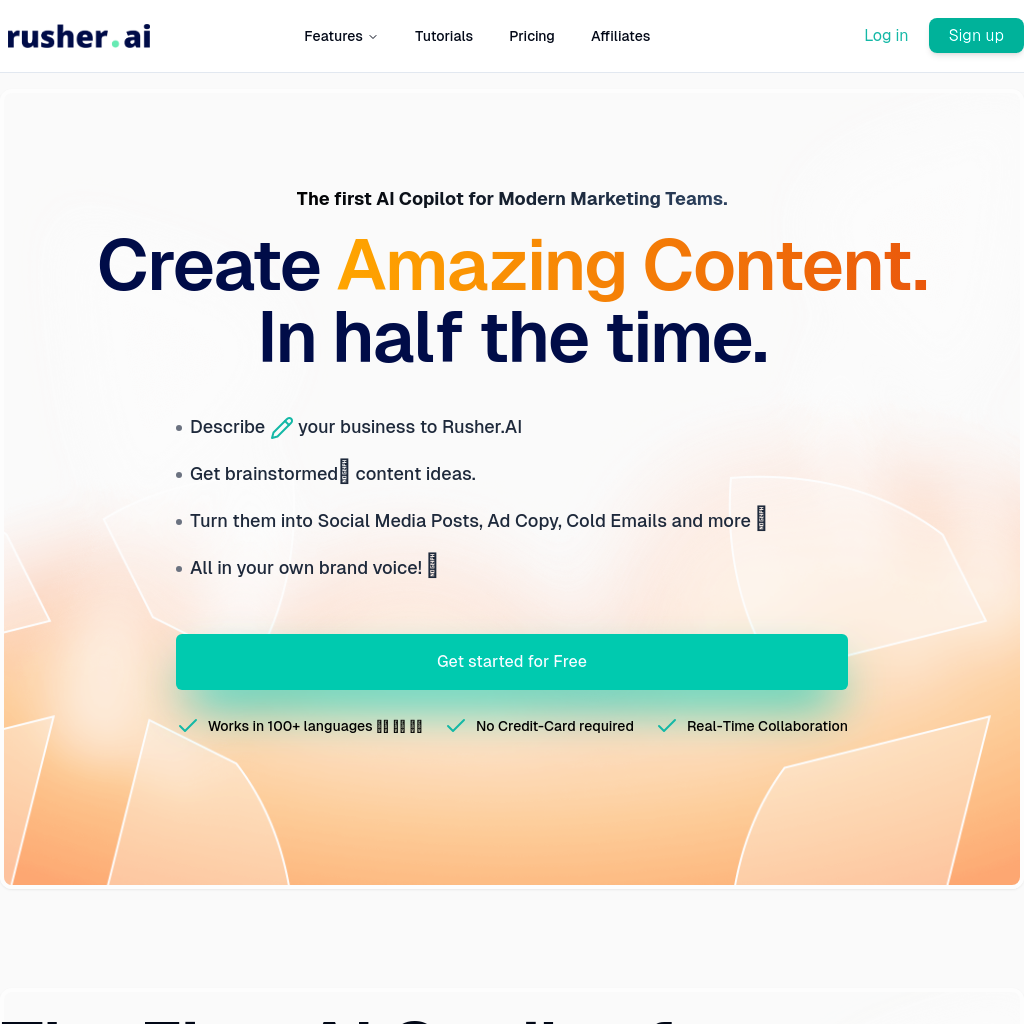 Rusher.AI | The AI Copilot for Modern Marketing Teams