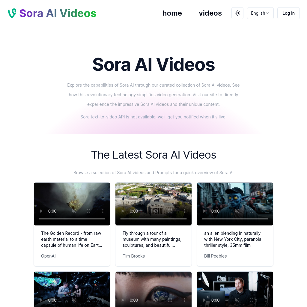 Sora AI Videos | SoraAIVideos.net