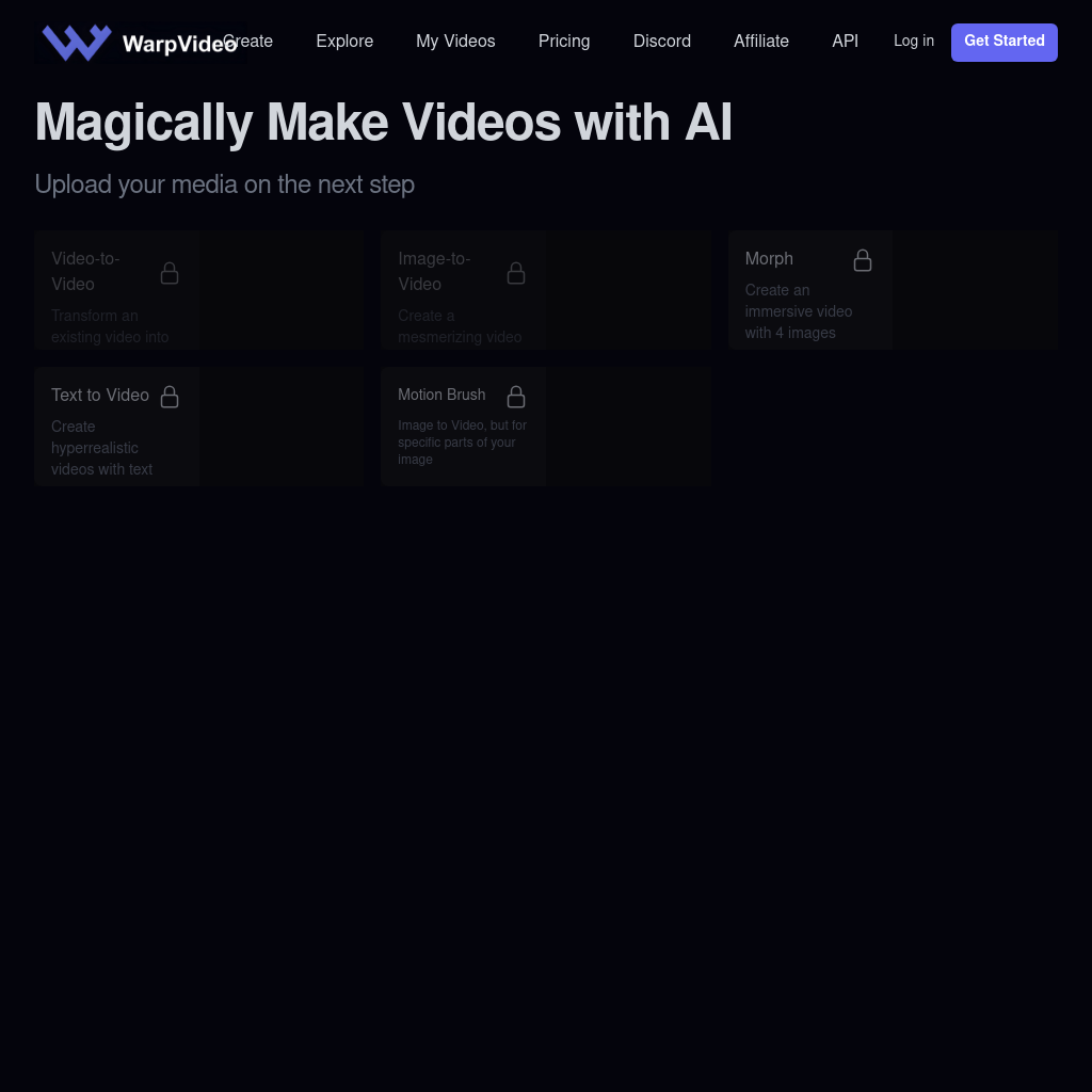 AI Video Free Tool: Warpvideo AI