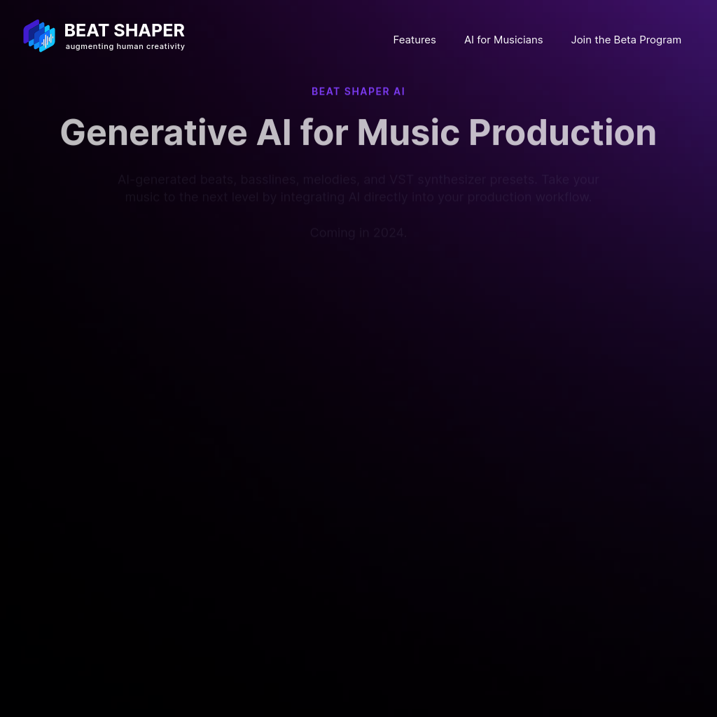 Beat Shaper - Generative AI for Musicians