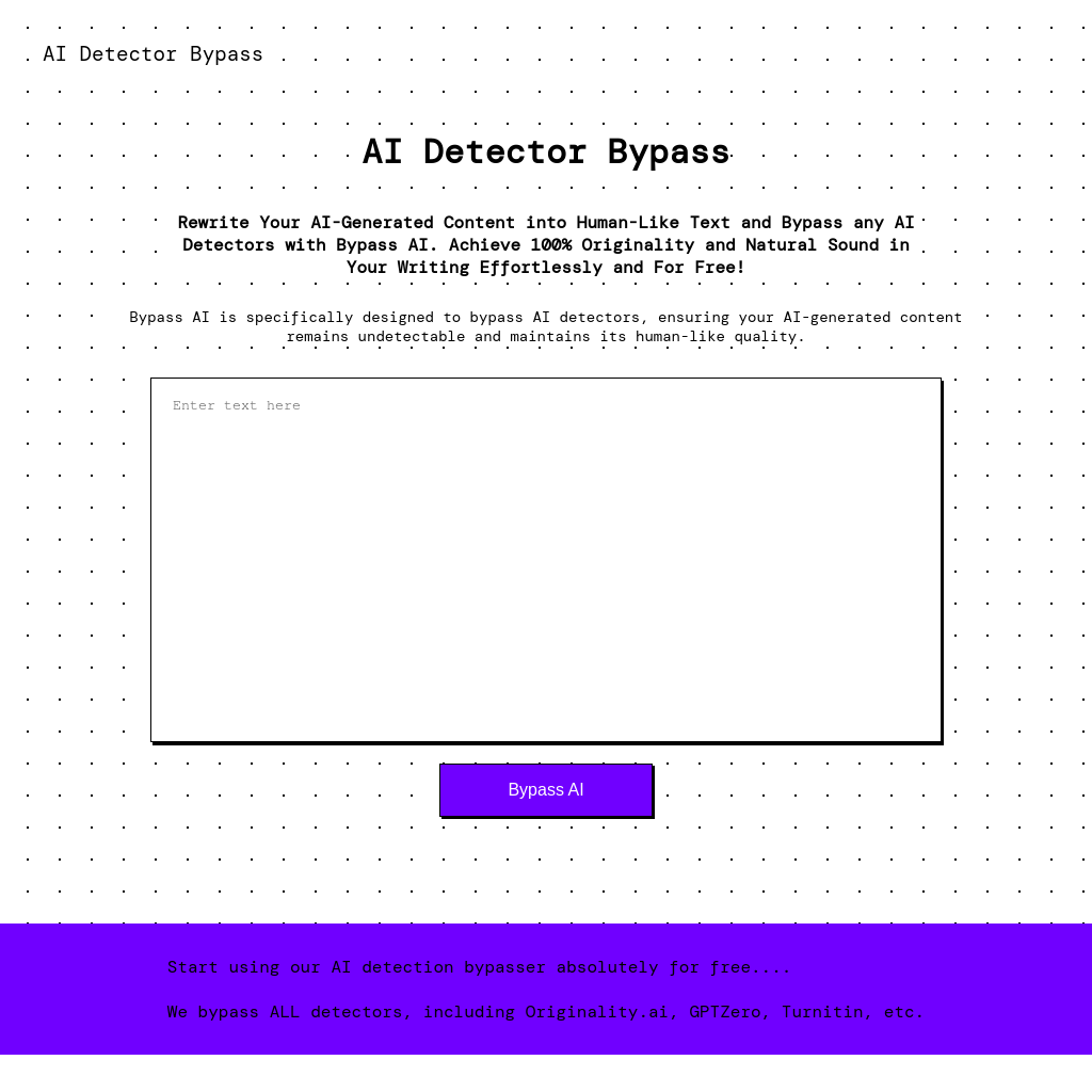 AI Detector Bypass