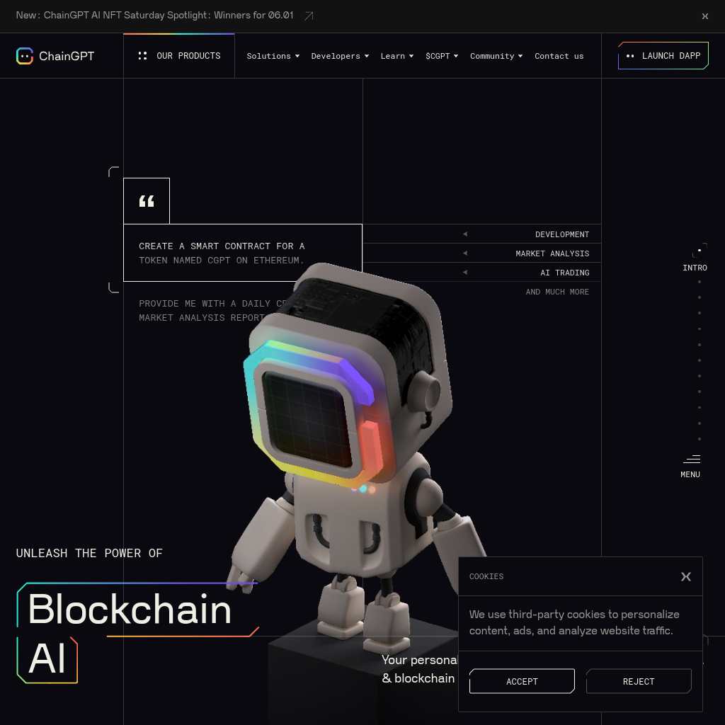 ChainGPT - Unleash The Power of Blockchain AI