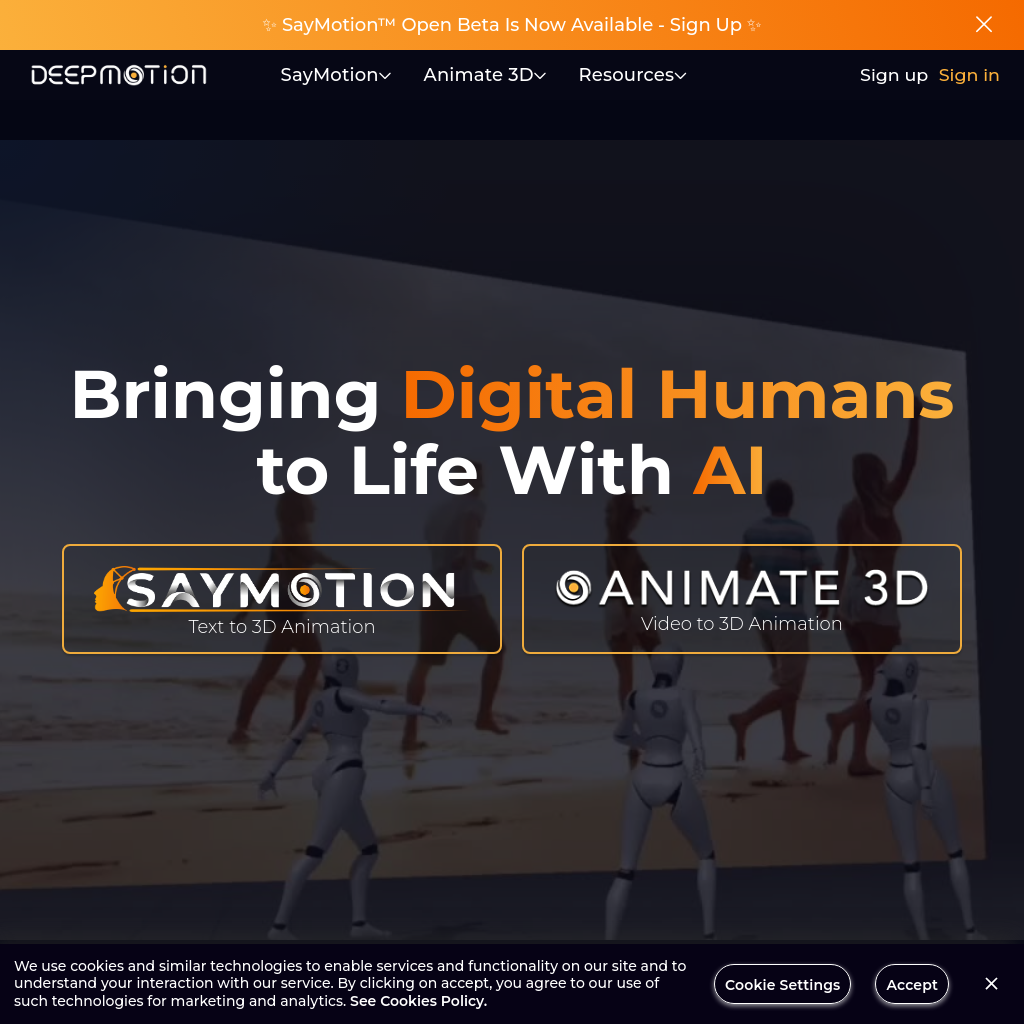 DeepMotion - AI Motion Capture & Body Tracking