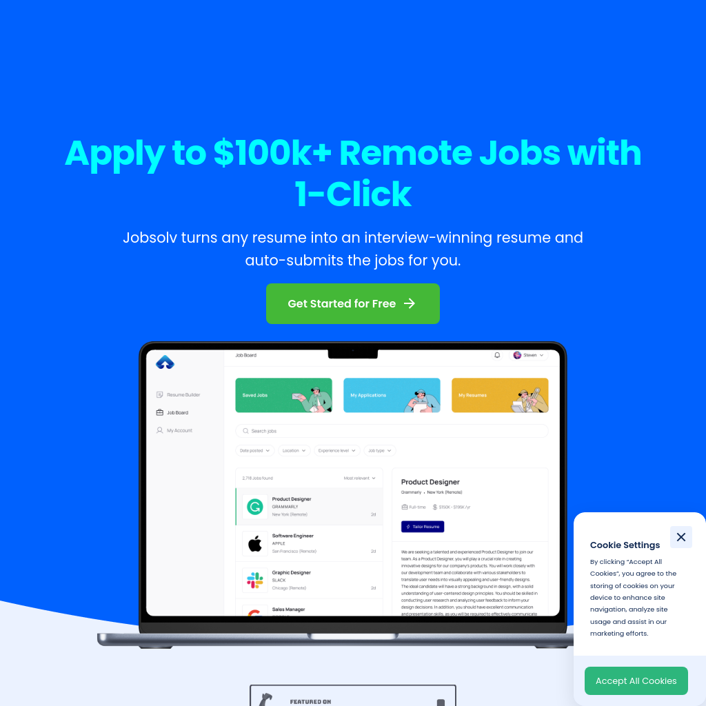 Jobsolv: Automated Job Search, Resume and Auto-Apply with AI