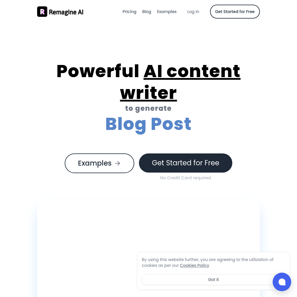 Remagine AI: Content Writer & Marketing Copy Generator