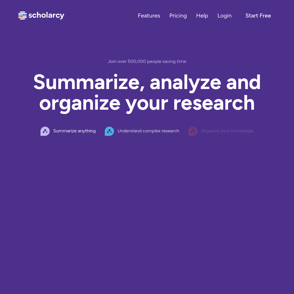 Scholarcy - Knowledge made simple