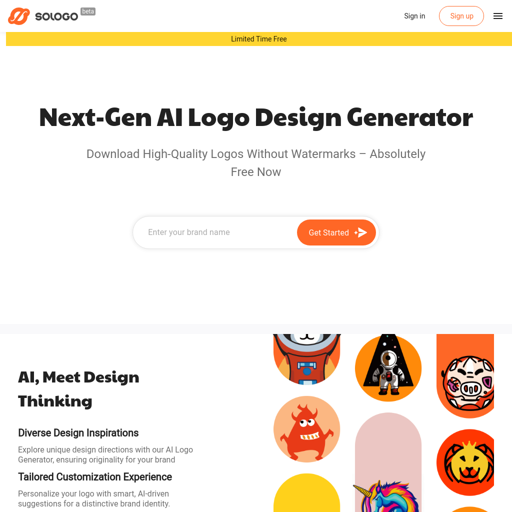 Free Logo Maker & Logo Generator with Artificial Intelligence | SologoAI