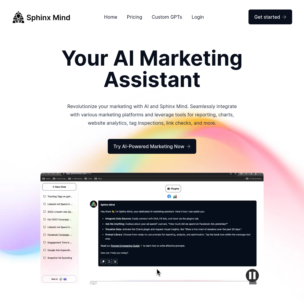 Sphinx Mind - Your AI Marketing Assistant