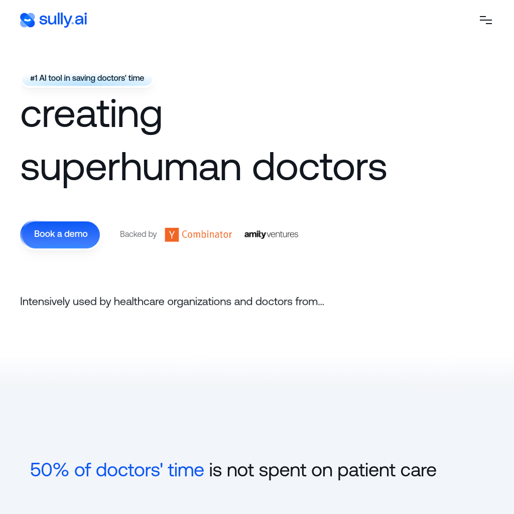 Sully.ai - The #1 all-in-one AI solution in saving doctors' time