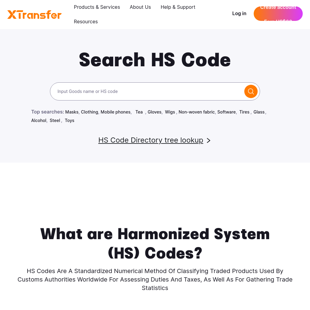 Find Harmonized System (HS) Code: How to find a HS Code - Xtransfer