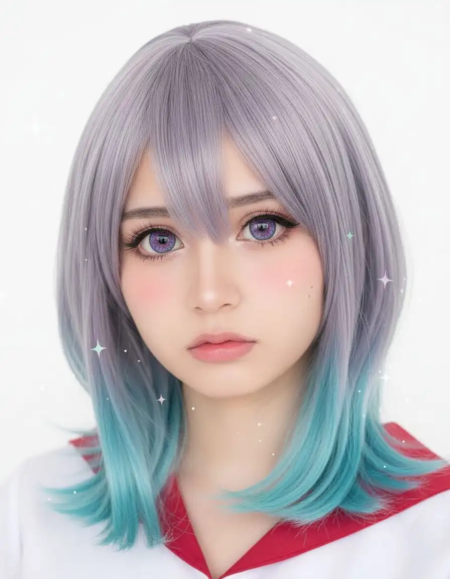 Anime to cinematic portrait prompt example